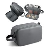 Bolsa De Higiene De Viagem Hotor De Couro Resistente À Água Cinza