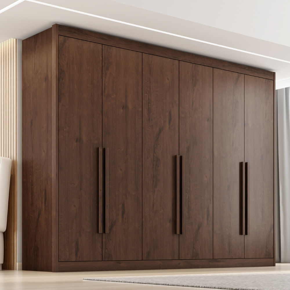 Guarda Roupa Casal 6 Portas Em Mdf Colossal Zanzini - Carrefour