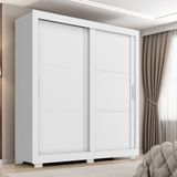 Guarda Roupa Casal Com Pés 2 Portas De Correr Titanium Zanzini