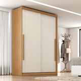 Guarda Roupa Solteiro 2 Portas De Correr Em Mdf Splendido Zanzini