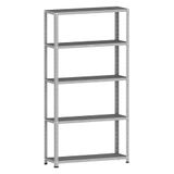 Estante De Aço Multiuso 5 Prateleiras 175x92x30cm 25kg Com Reforço Cinza - Pandin