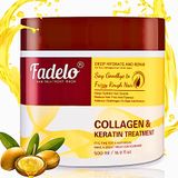 Máscara Capilar Fadelo Collagen+keratin Deep Repair 150ml Com Óleo De Argan