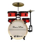 Bateria Musical Infantil Rmv Rock Kids - Vermelho