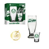 Kit Copo Tulipa Munich 200ml Cerveja + Copo Shot Dose 60ml