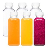 Garrafas De Suco De Plástico Norcalway 12 Onças (360 Ml) Com Tampas X6