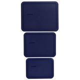 Tampas De Armazenamento Pyrex 7210-pc 3 Xícaras, 7211 Unidades 6 Xícaras E 7212-pc 11 Xícaras