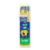 Kit Viagem Gum Bob Esponja Com 1 Escova Dental + 1 Fio Dental 20m + 1 Gel Dental 50g + Estojo