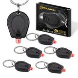 Chaveiro Led Com Lanterna Raysoar Ultra Bright Red, Pacote Com 6