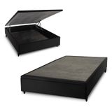 Base Box Baú Preto Casal 138x188x45 - King House