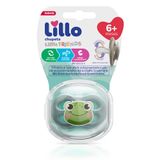Chupeta Lillo Little Friends 6+ Meses Azul Desenhos Sortidos Com Estojo