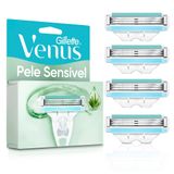 Carga Para Aparelho De Depilar Gillette Venus Pele Sensível Refil 4 Unidades