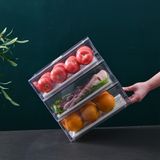 Organizador De Geladeira, Caixas Empilháveis Diskary, 2 Gavetas, Sem Bpa