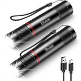 Lanterna Blukar Recarregável De 2000 L High Lumens, Pacote Com 2