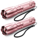 Lanterna Letmy S2000, Pacote Com 2 Unidades, Alta Luminosidade, Impermeável, Rosa