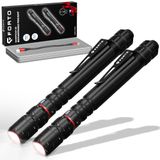 Lanterna Forto, Caneta Recarregável, 400 Lúmens, Ip67, Pacote Com 2