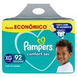 Fralda Pampers Confort Sec Xg 92 Unidades