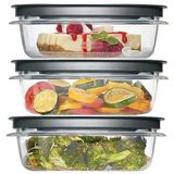 Conjunto De Armazenamento De Alimentos Utensiliux Rubbermaid Premier 3 Cup X4