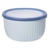 Taça De Plástico Oggi Prep, Store &amp; Serve 4l Azul Com Tampa Azul Dk