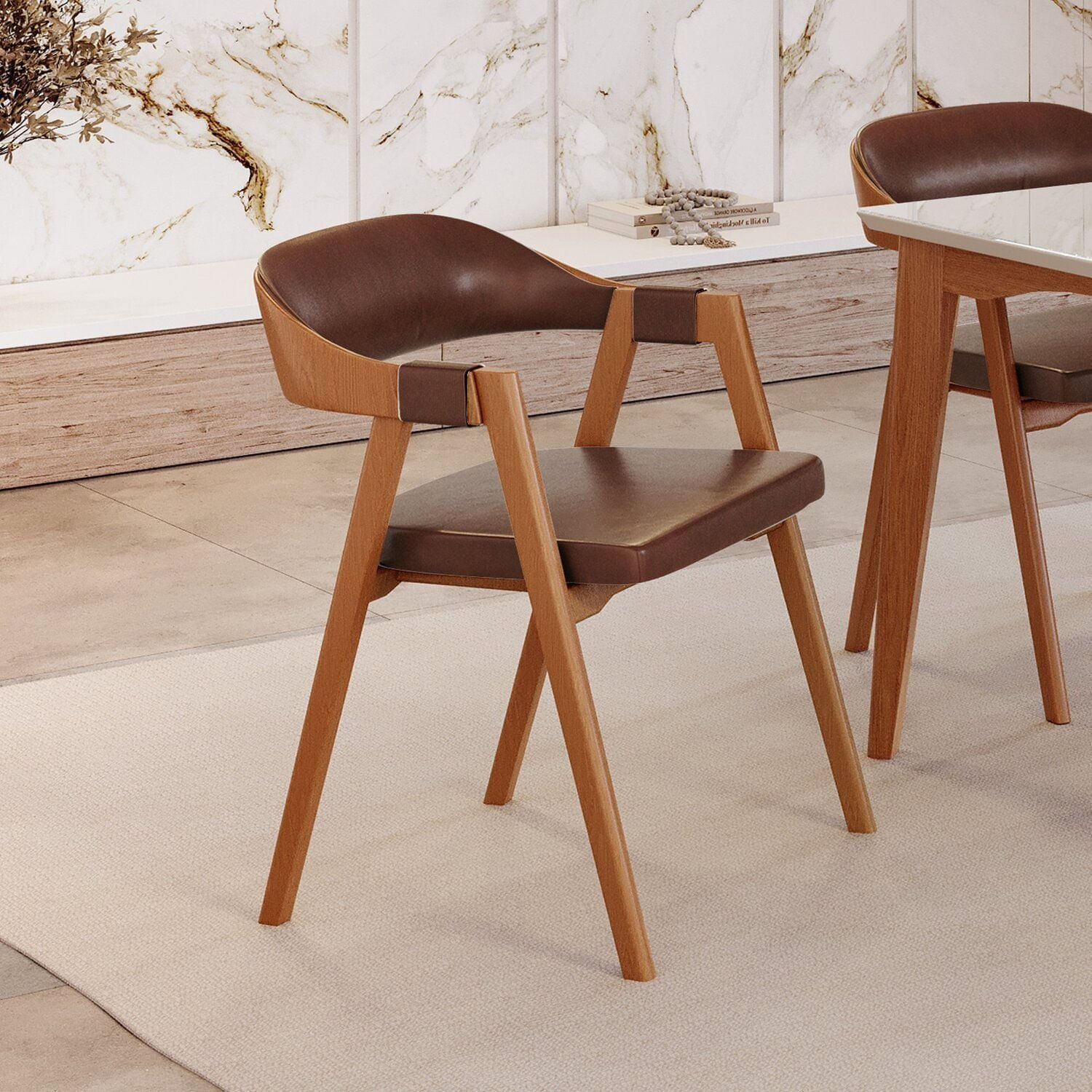 Cadeira Para Mesa De Jantar Gaia Zurc Decor