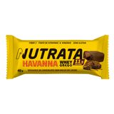 Barra De Proteína Nutrata Havanna Whey Grego Sabor Chocolate Com Dulce De Leche Com 11g De Proteína 40g