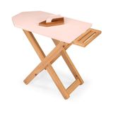 Tábua De Passar Brinquedo 57x25x75cm Infantil Rosa Bebê/amêndoa