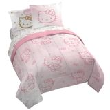Conjunto De Edredom Jay Franco Hello Kitty Queen 7 Peças