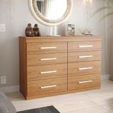Cômoda 8 Gavetas 135cm X 93,3cm Gênova Plus Freijó