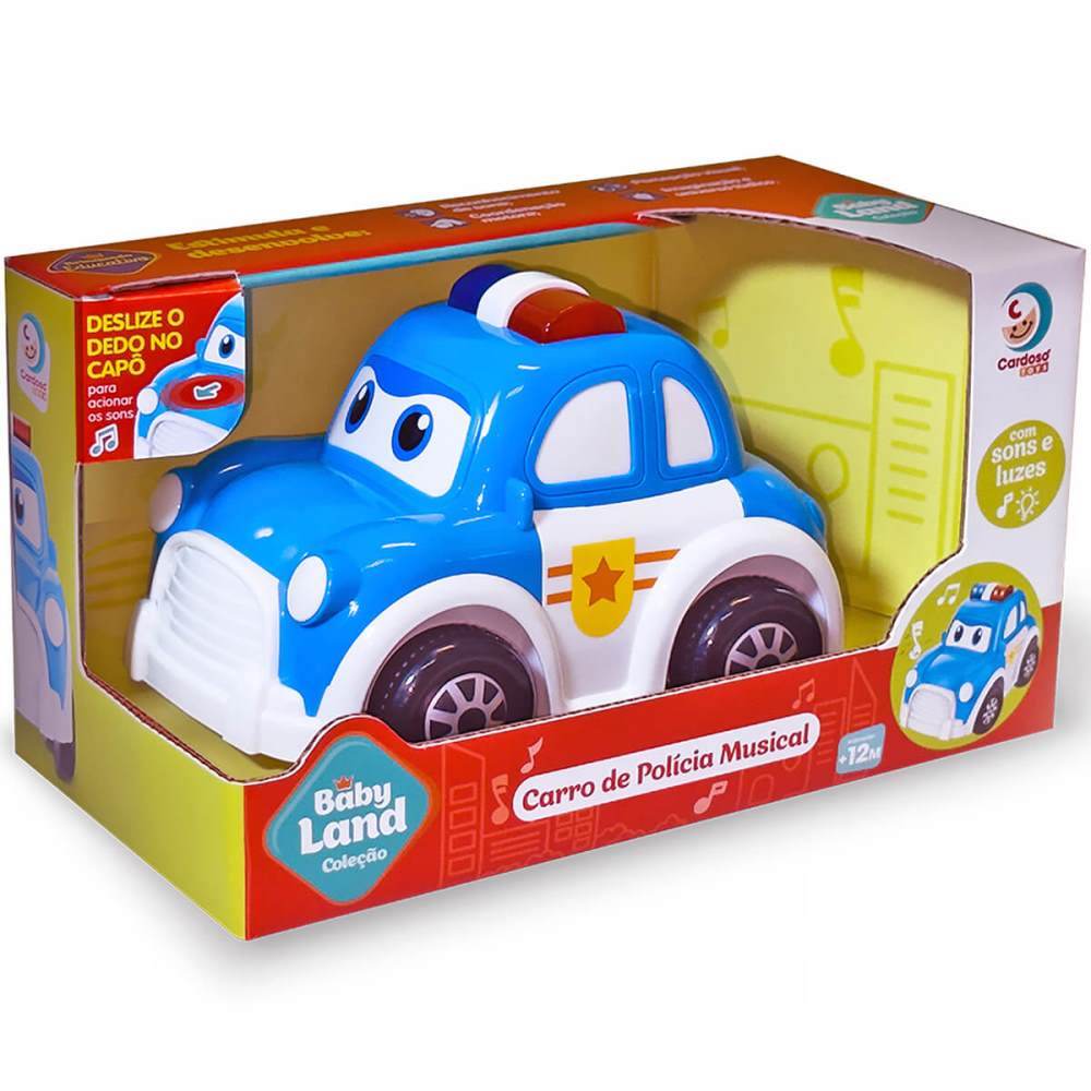 Baby Land Carro De Policia Musical Cardoso