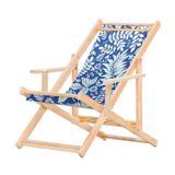 Espreguiçadeira Preguiçosa Dobrável Madeira Maciça Natural Branco