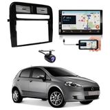 Central Multimídia 2 Din Carplay Android Auto Fiat Punto Moldura + Câmera Bp