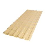 Kit 15 Telhas Colonial Pvc 2,42x0,88 6 Ondas Afort Marfim