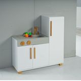 Mini Cozinha 93cm X 28cm X 84cm Garfield Rosa Bebe/ Branco