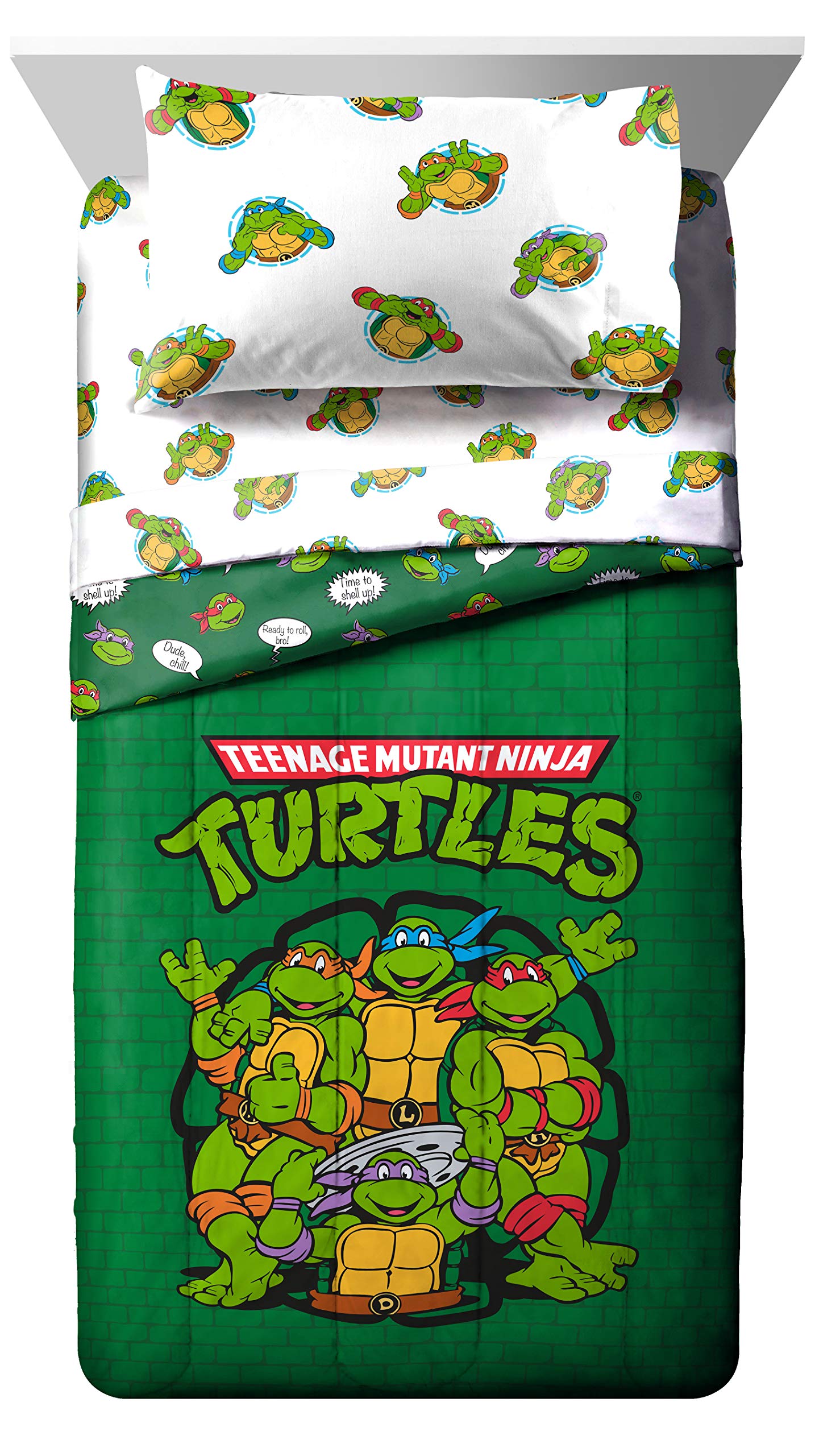 Conjunto De Cama Jay Franco Nickelodeon Teenage Mutant Ninja