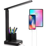 Lâmpada De Mesa Cozoo Led Com 2 Portas De Carregamento Usb E 2 Porta-canetas