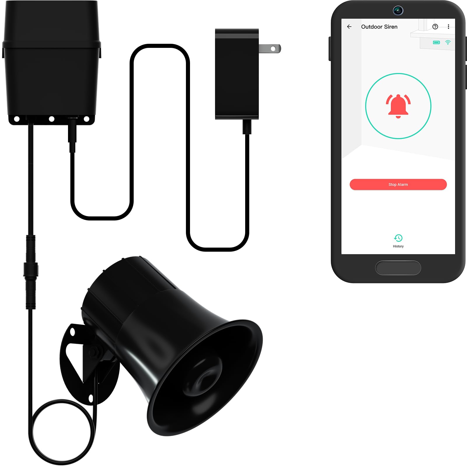 Controlador De Alarme Yolink Outdoor Alarm Controller 2