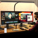 Lâmpada De Mesa Led Macasa Double Head 24w Com Controle Remoto