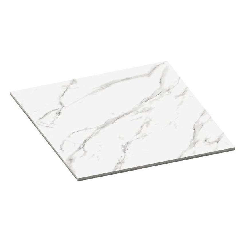Kit Piso Vinílico Colado Placa 2mm 91,44x91,44cm 20m² Nobile Studio Branco/calacata Ruffino Calacata - imagem 3