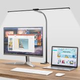 Lâmpada De Mesa Led Hensam Double Head 12w 1400lm Com Braçadeira