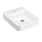 Cuba Para Banheiro Kohler Vox Petit De Sobrepor Retangular Com Mesa E Furo Branca 28560br-1-0