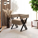 Poltrona Decorativa Linha Alta Dunas Estilo Industrial