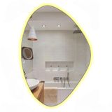 Espelho Decorativo Orgânico 60x40cm Led Quente Desgin Luxo