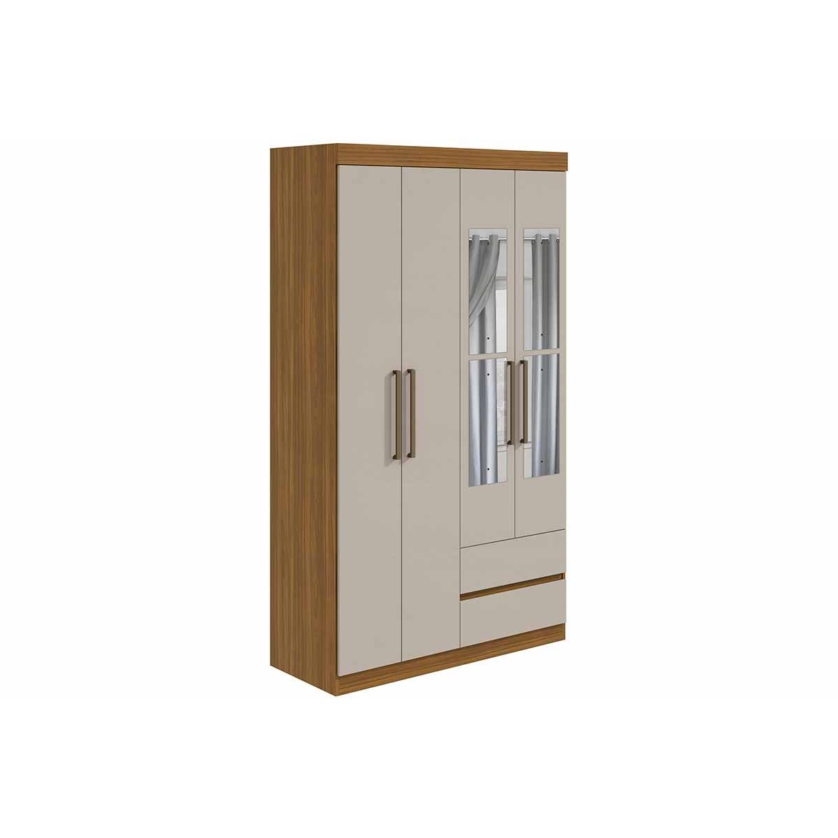 Guarda Roupa Lopas Zeus Plus - c/Espelho Rovere