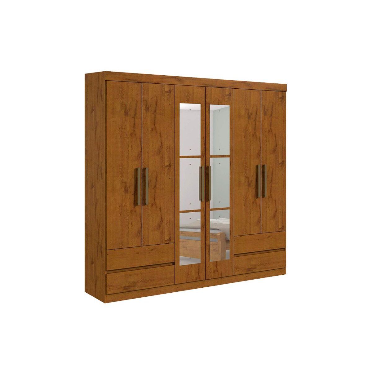 Guarda Roupa Lopas Zeus Plus - c/Espelho Rovere