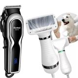 Kit Pet Shop Aparador De Pelos Pet + Secador Portátil