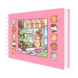 Livro De Colorir Bobbie Goods Capa Dura Rosa Com 50 Folhas