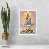 Quadro Decorativo Nossa Senhora Dos Navegantes 45x34cm Vidro