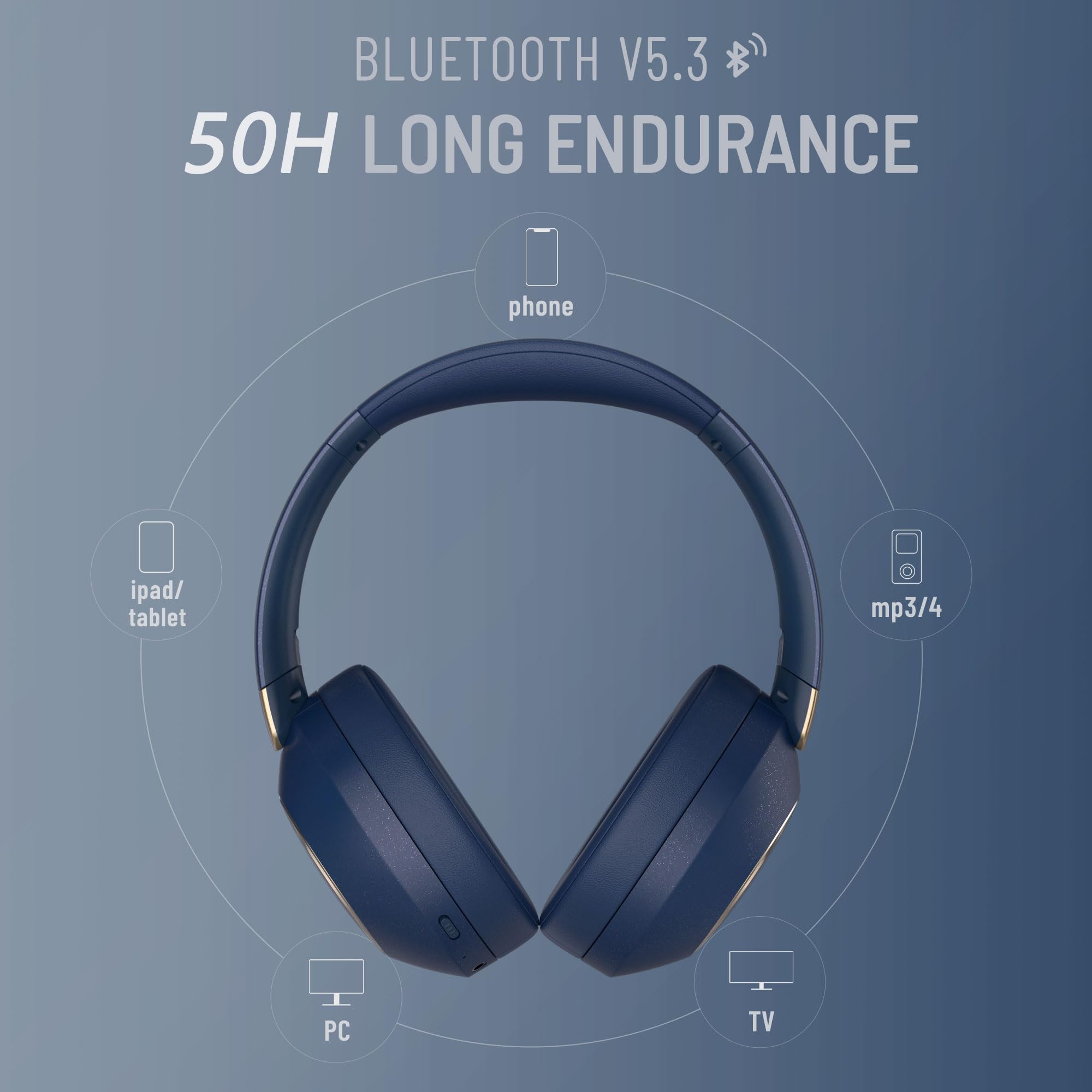 Fones De Ouvido Sem Fio Lorelei B-c6 50h Playtime Navy Carrefour - Main Image