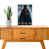 Quadro Decorativo Exu Quebra Osso 45x34cm - Com Vidro