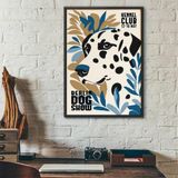 Quadro Dálmata - Berlin Dog Show Poster 45x34cm - Com Vidro
