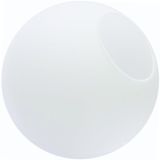 Globo Vidro 15cm Esfera Bola Bolinha Jabuticaba Branco Fosco